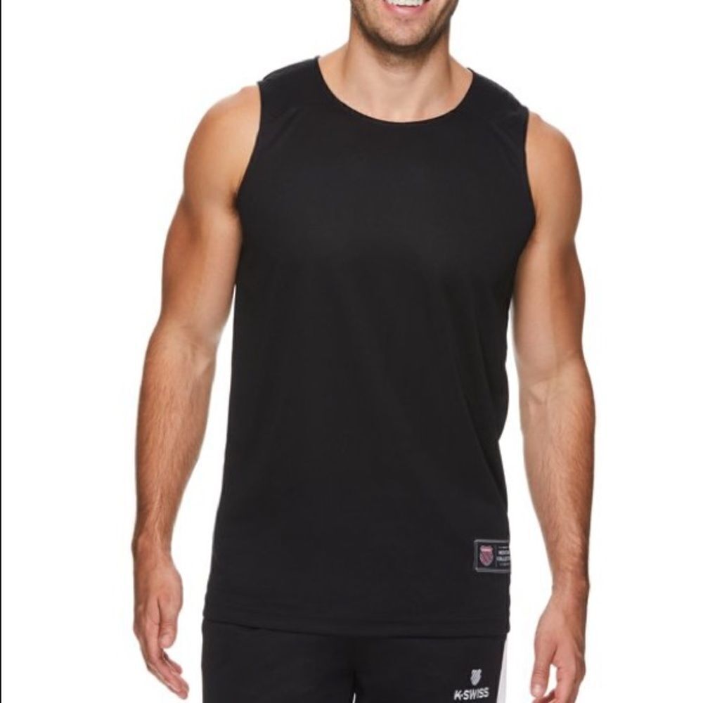 🔥K-Swiss precision practice jersey black Sz xL New